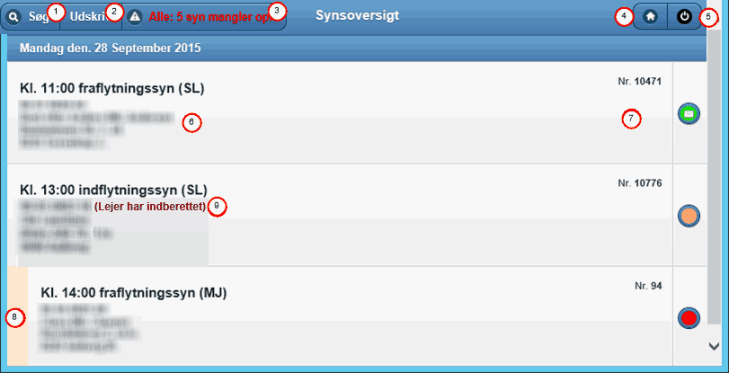 syn app oversigt