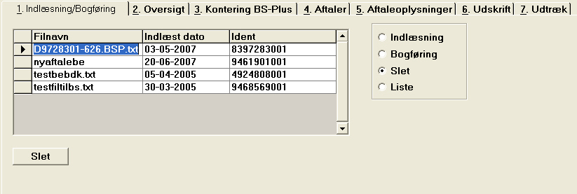 BS Plus Sletning