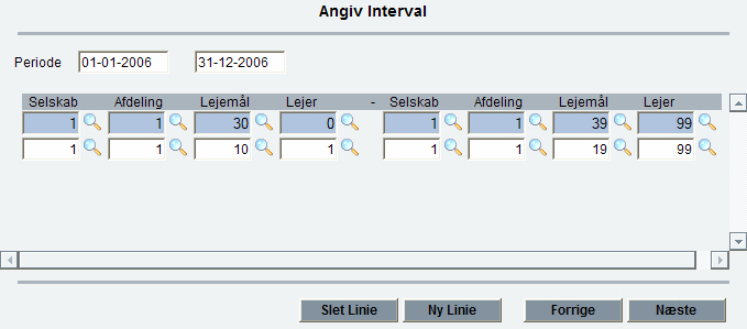 Angiv interval